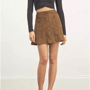 Faux Suede Skirt by Abercombie & Fitch